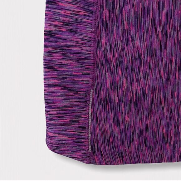 Athleta Mendoza Purple & Pink Space Dye Quarter Zip Running Pullover Jacket XXL - Picture 8 of 15